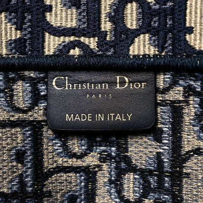 Christian Dior Oblique Medium Book Tote Blue Multicolor 5 of 10