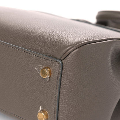 Celine Grained Calfskin Small 16 Top Handle Bag Pebble 13 of 14