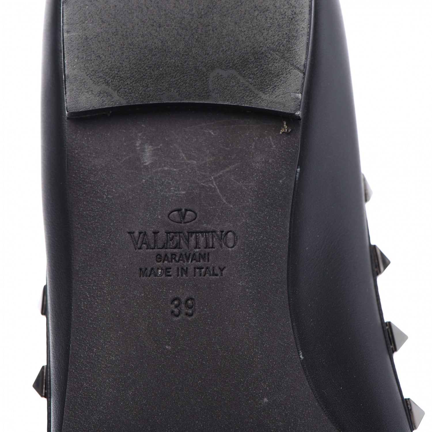 Valentino Garavani Nappa Rockstud Ballerina Flats 39 Black 6 of 8