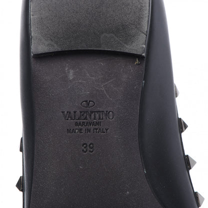 Valentino Garavani Nappa Rockstud Ballerina Flats 39 Black 6 of 8