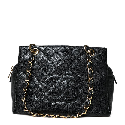 Chanel Caviar Quilted Petit Timeless Tote PTT Black 1 of 9