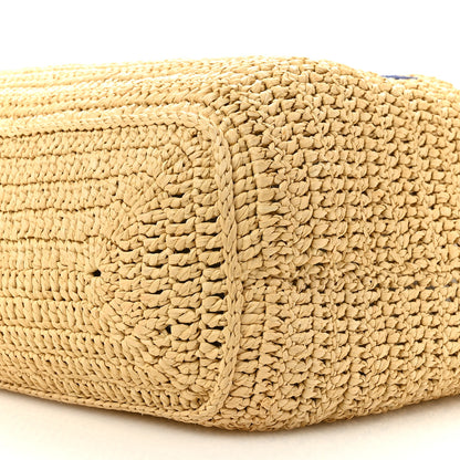 Saint Laurent Raffia Rive Gauche Tote Natural 10 of 12