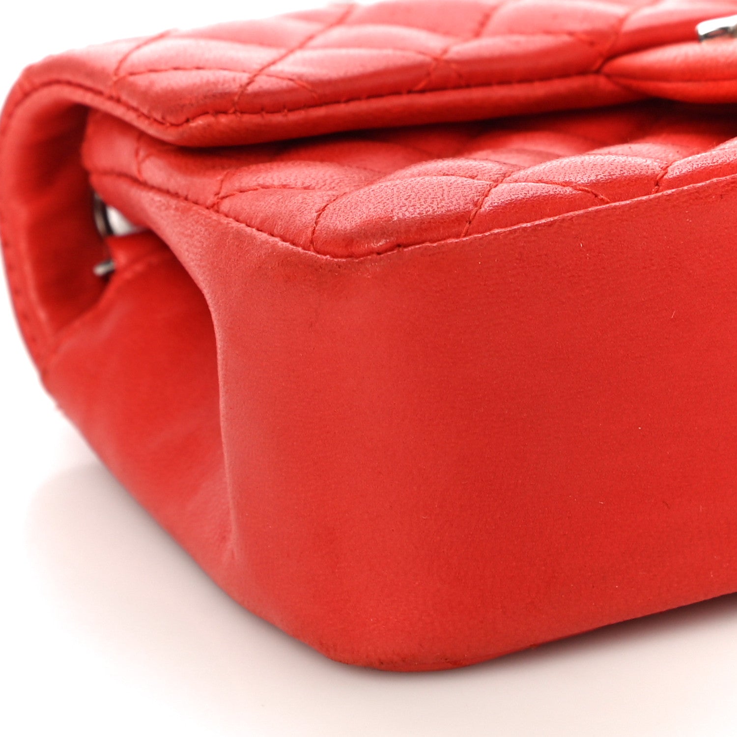 Chanel Lambskin Quilted Ladybug Extra Mini Flap Red 9 of 12