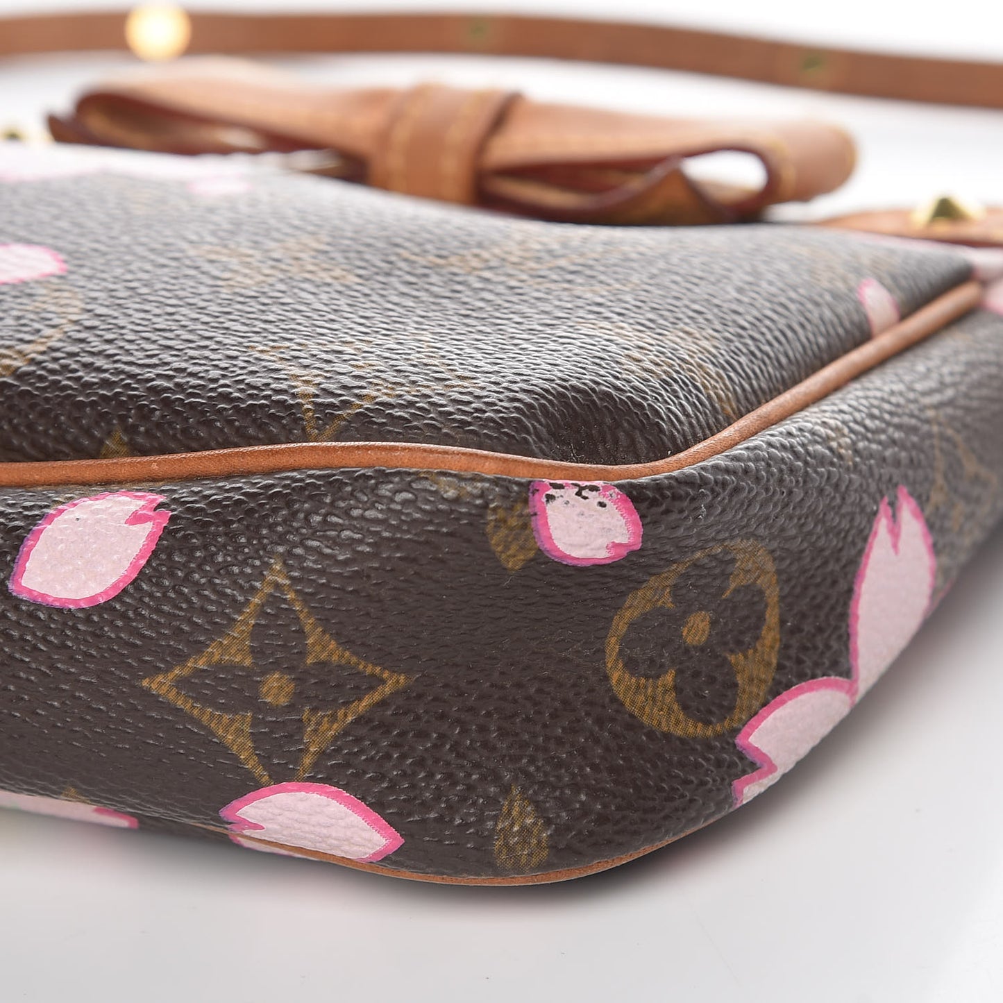 Monogram Cherry Blossom Pochette Accessories Brown