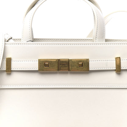 Saint Laurent Smooth Calfskin Nano Manhattan Shopper Tote Crema Soft 8 of 8