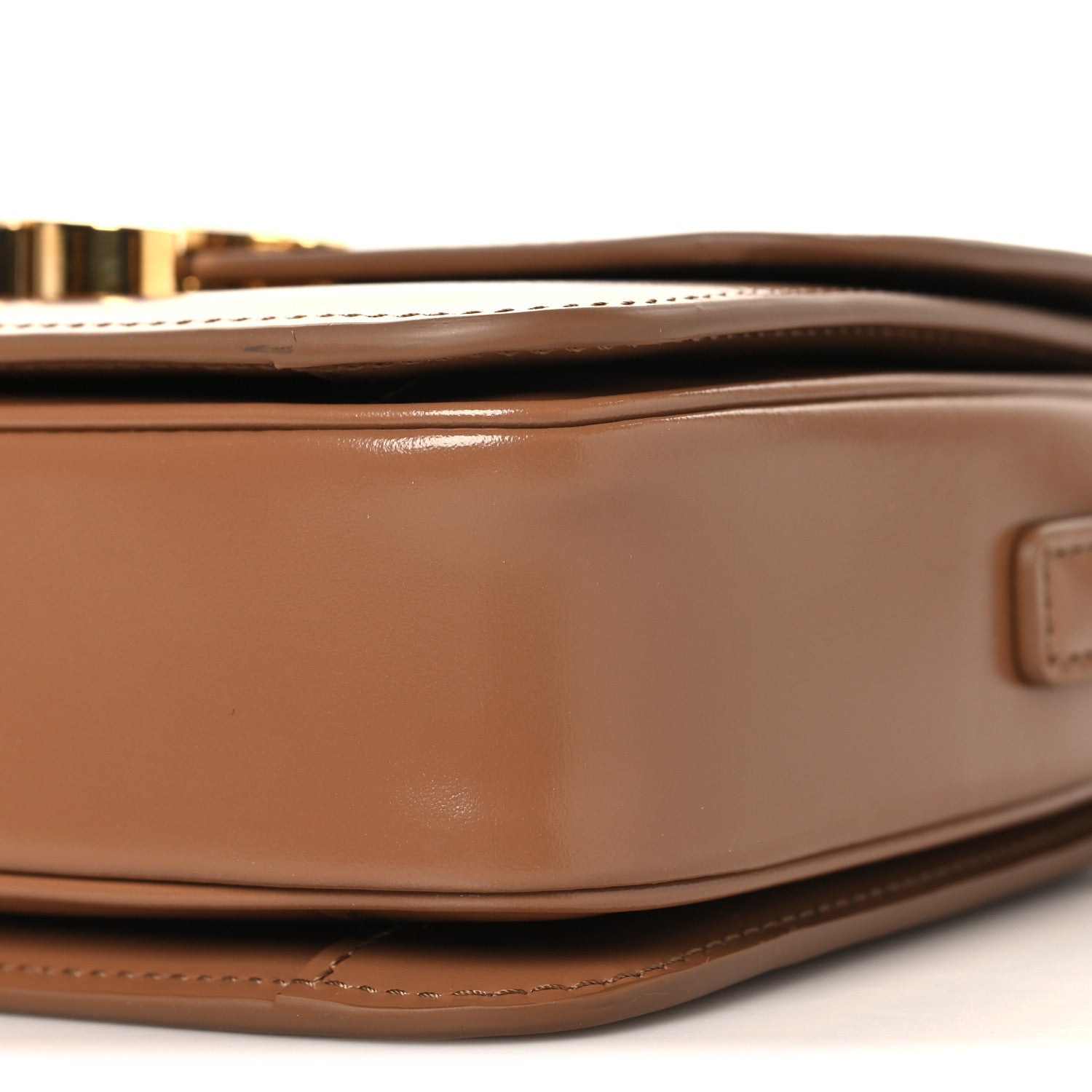 Celine Shiny Calfskin Teen Triomphe Bronze 10 of 10