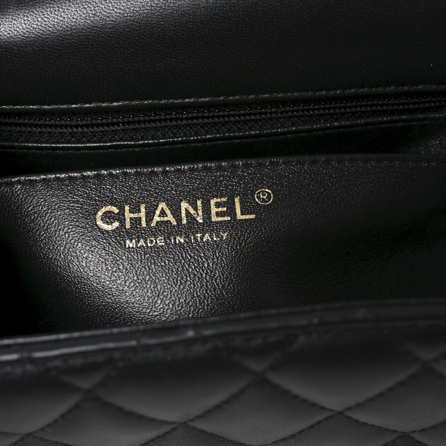 Chanel Lambskin Quilted Mini Square Flap Black 6 of 11
