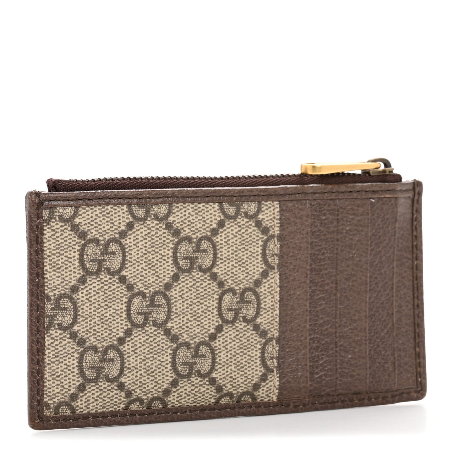 GG Supreme Monogram Web Ophidia Coin Case Brown