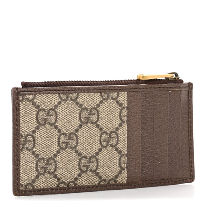 Gucci GG Supreme Monogram Web Ophidia Coin Case Brown 3 of 10