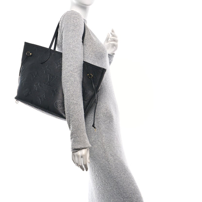 Louis Vuitton Empreinte Monogram Giant Neverfull MM  Black 2 of 12