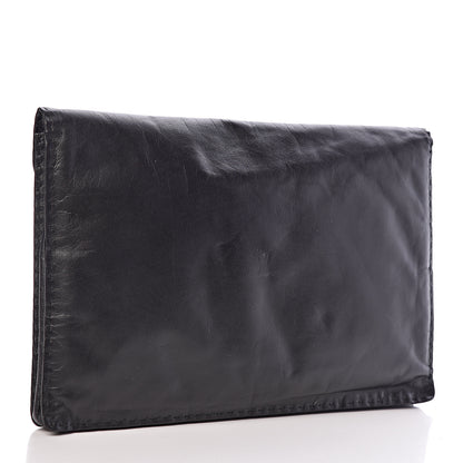 Celine Paperweight Calfskin Clutch Pouch Black 3 of 7