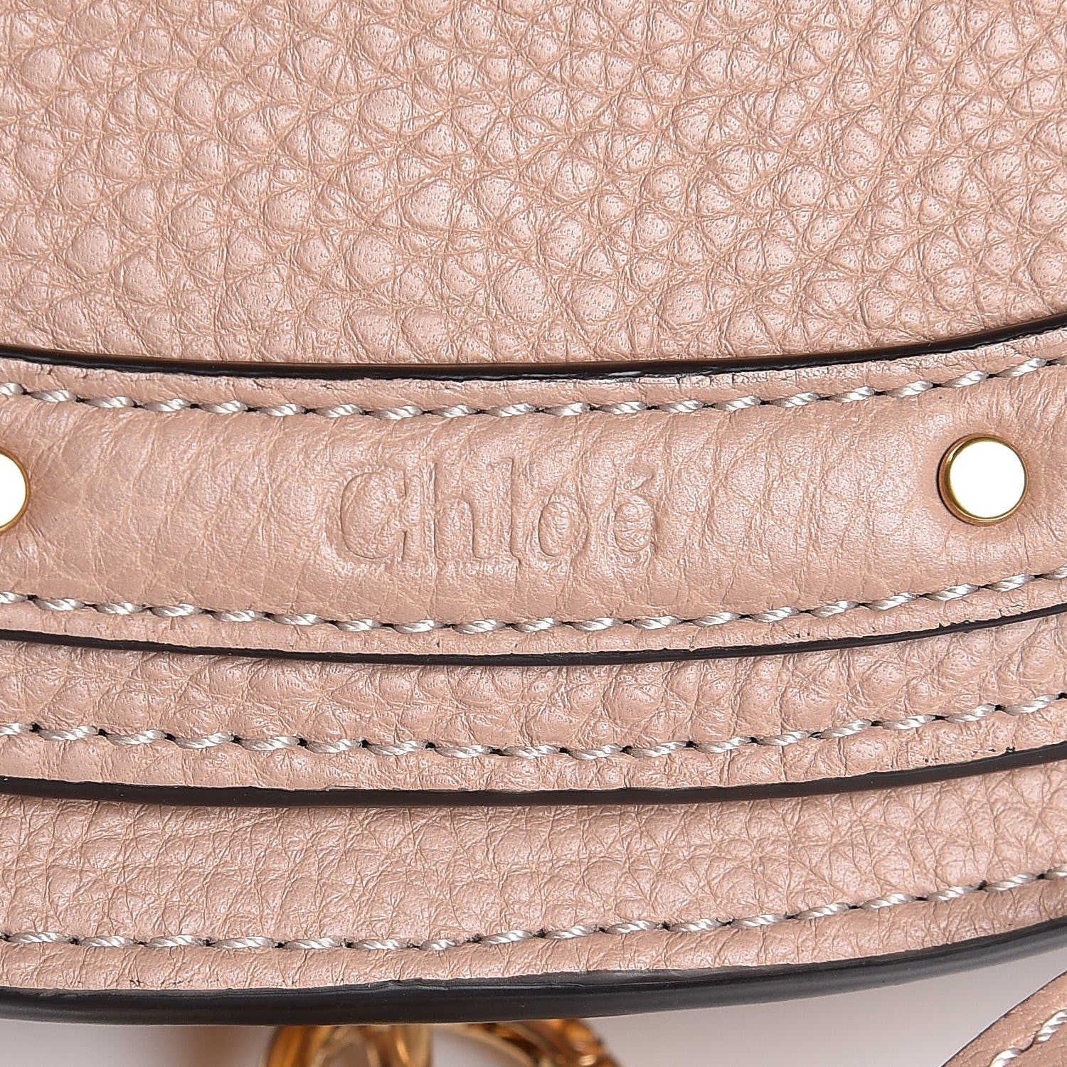 Chloe Calfskin Small Nile Bracelet Minaudiere Bag Biscotti Beige 8 of 8