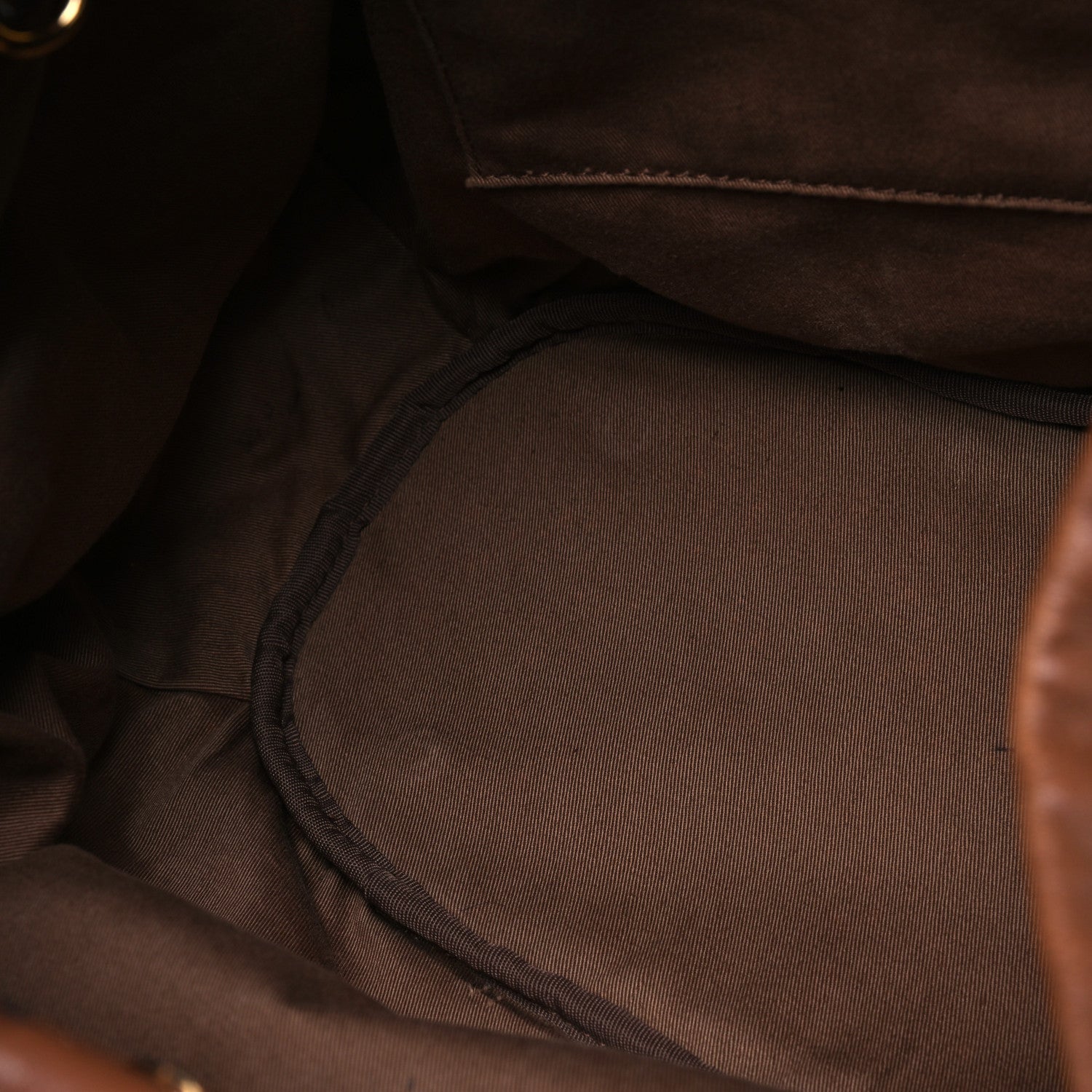 MCM Calfskin Shopper Tote Brown 6 of 21