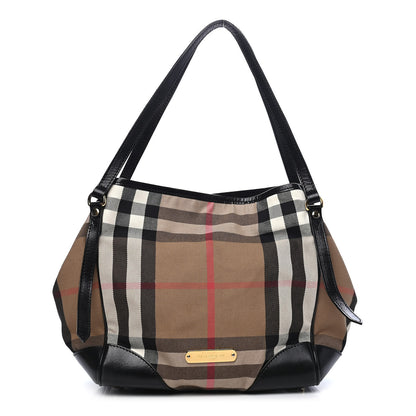Burberry House Check Small Canterbury Tote Black 1 of 10