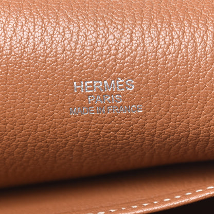 Hermes Taurillon Clemence Jypsiere 37 Gold 6 of 16