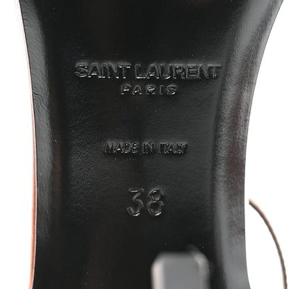 Saint Laurent Calfskin Opyum 85 Sandals 38 Cognac 6 of 14