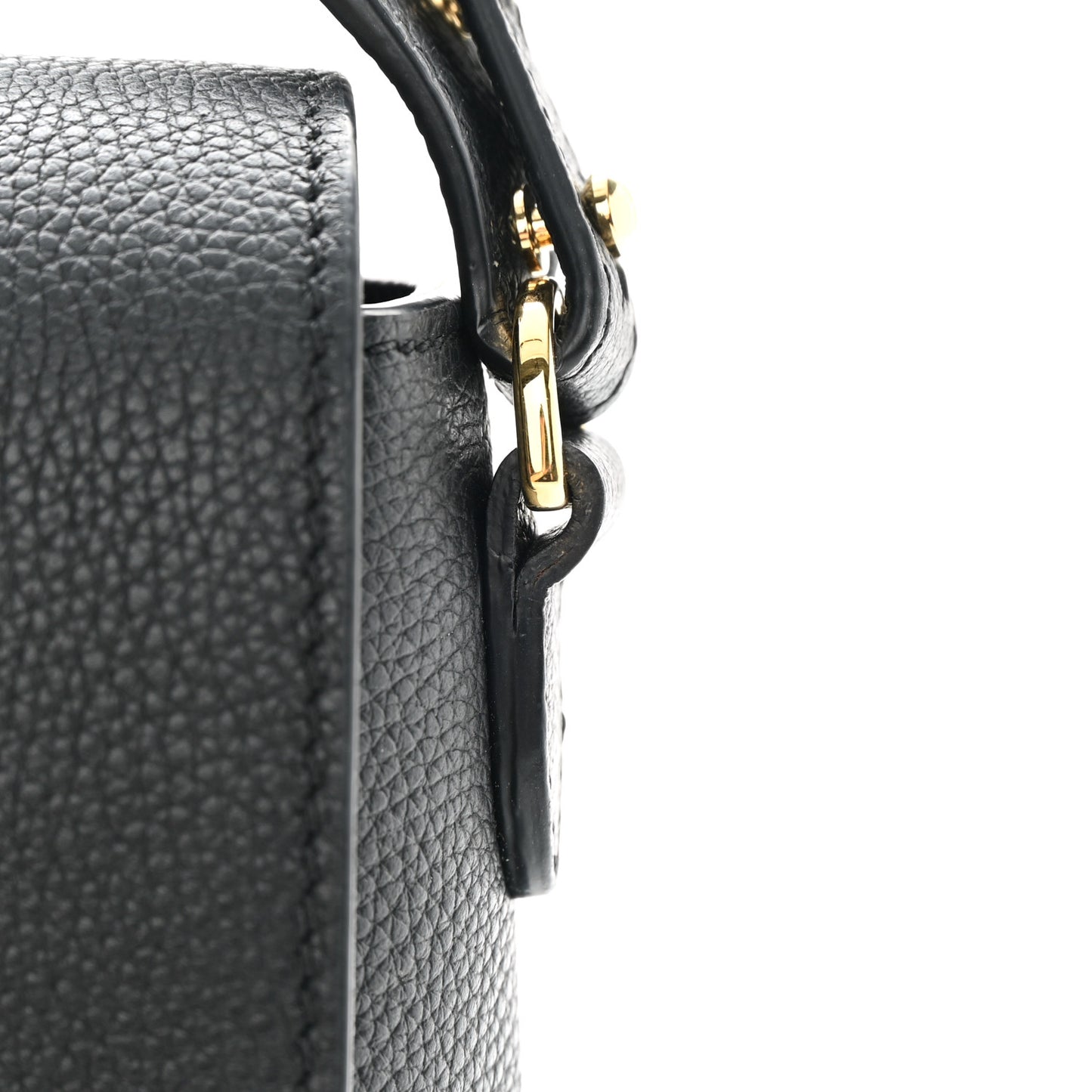 Grainy Calfskin Vintage Check Note Crossbody Bag Black