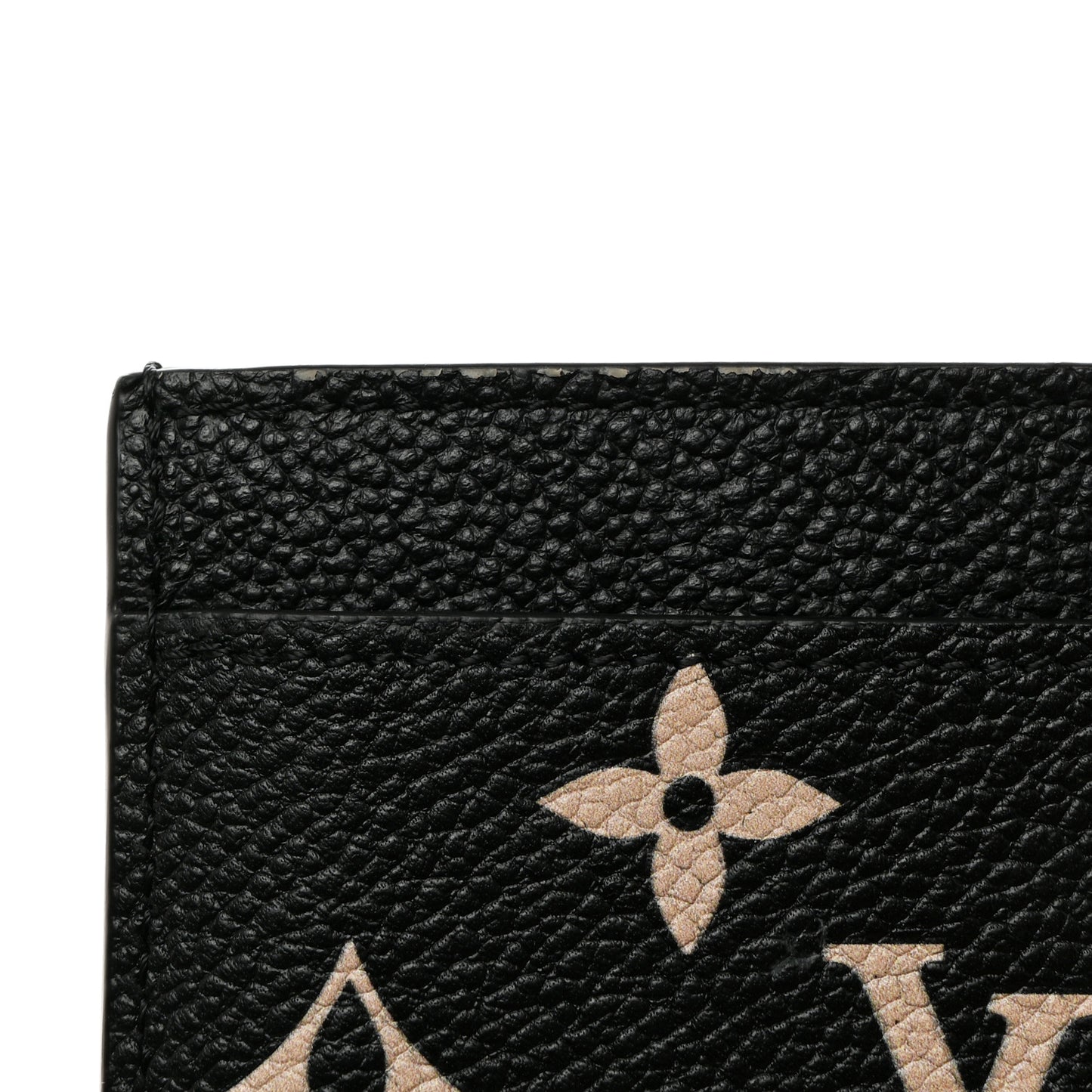 Empreinte Card Holder Black Beige