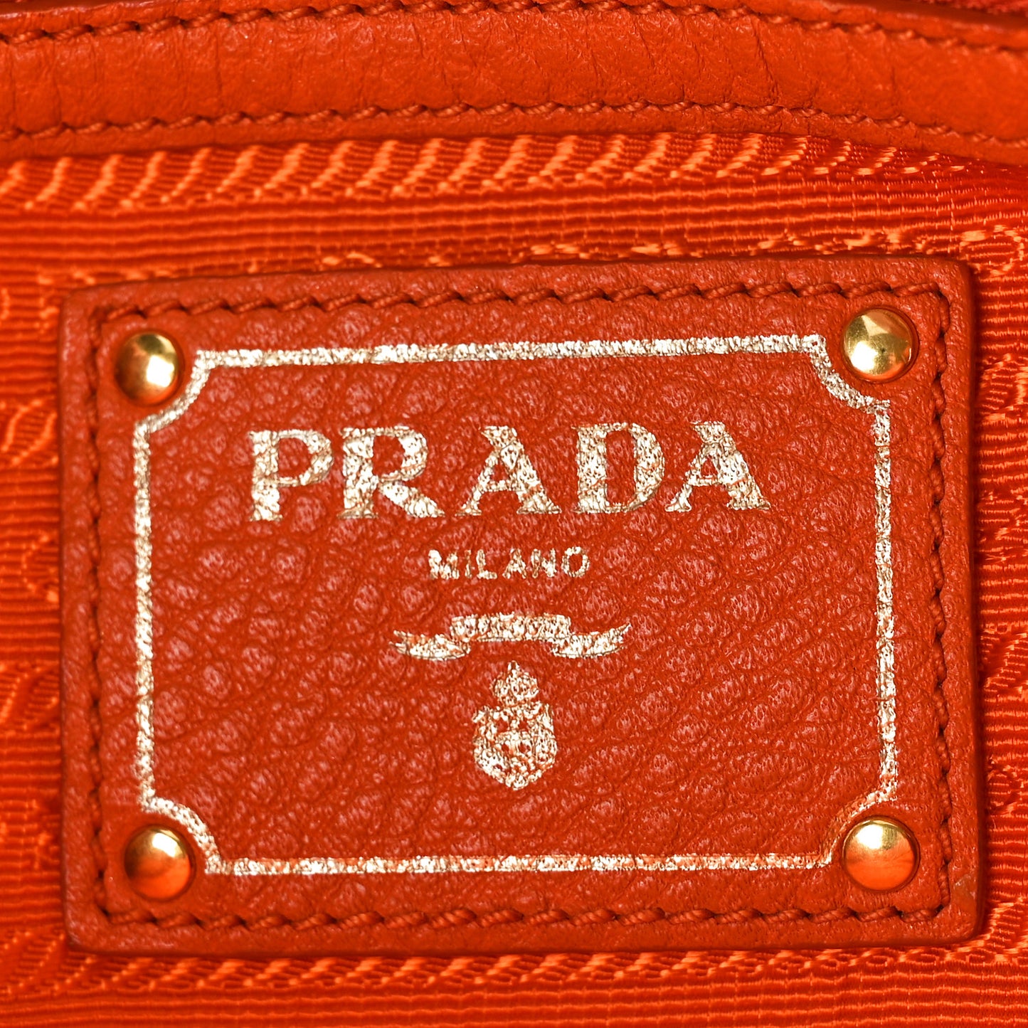 Vitello Daino Shopping Tote Papaya
