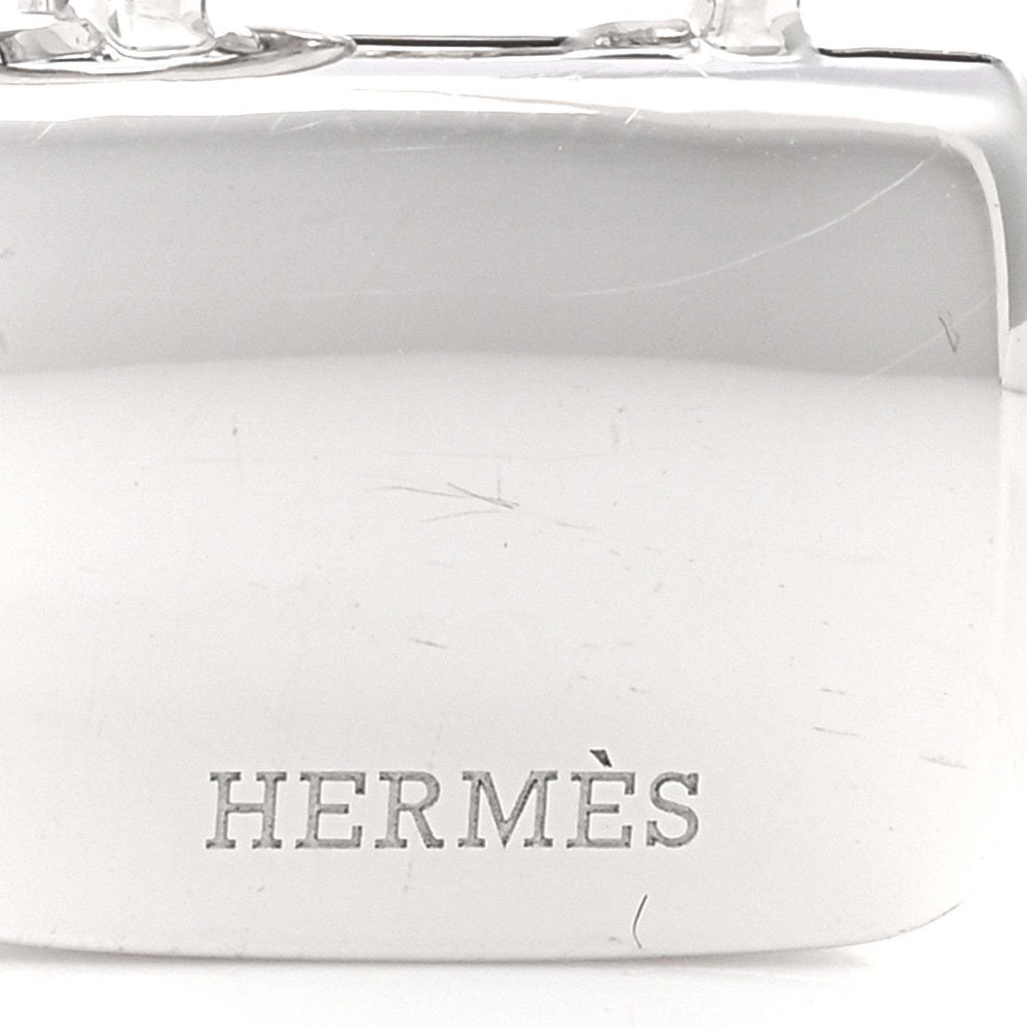 Hermes 18K White Gold Diamond Constance Amulettes Pendant Necklace 4 of 6