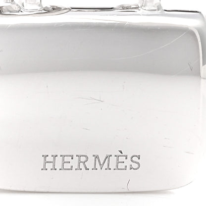 Hermes 18K White Gold Diamond Constance Amulettes Pendant Necklace 4 of 6
