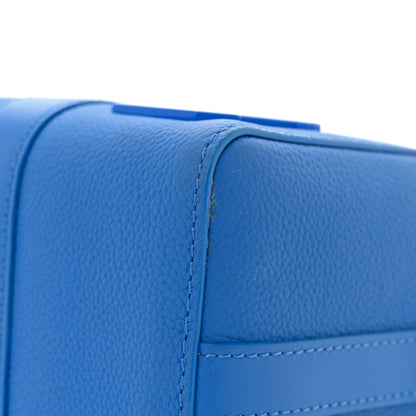 Louis Vuitton Grained Calfskin Aerogram City Keepall Bright Blue 10 of 10