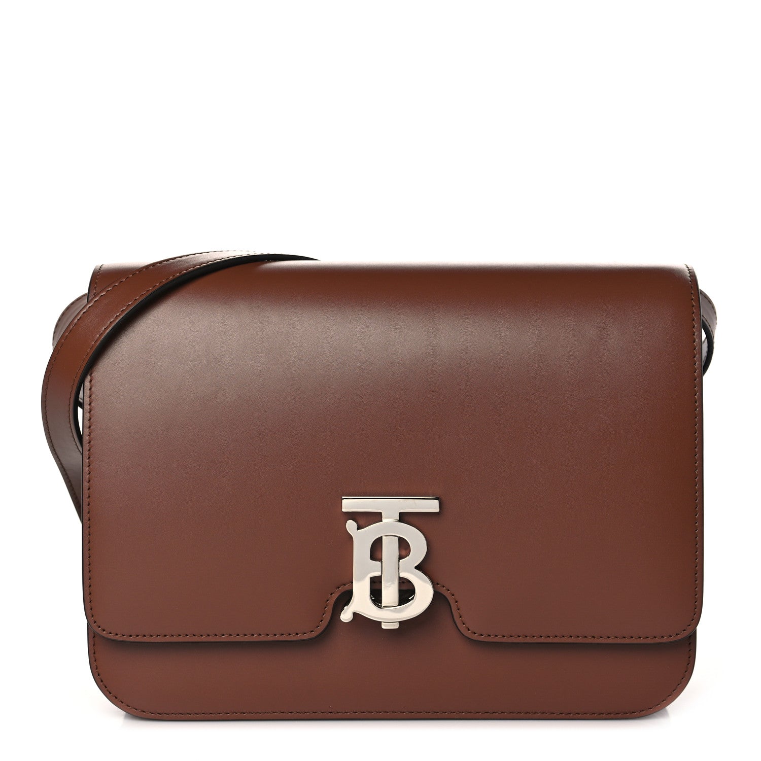 Burberry Calfskin Medium TB Bag Brown 1 of 7