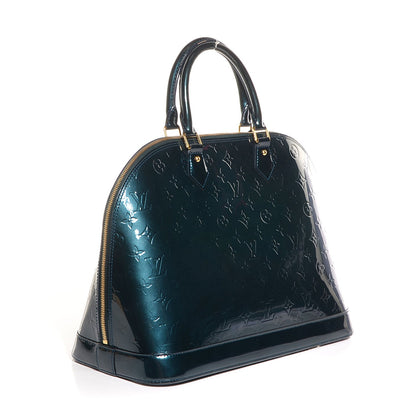 Louis Vuitton Vernis Alma GM Blue Nuit 3 of 8