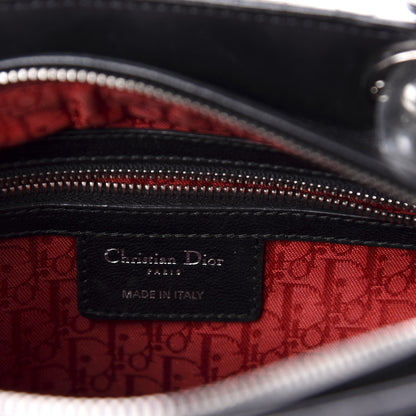 Christian Dior Lambskin Cannage Medium Lady Dior Black 8 of 10
