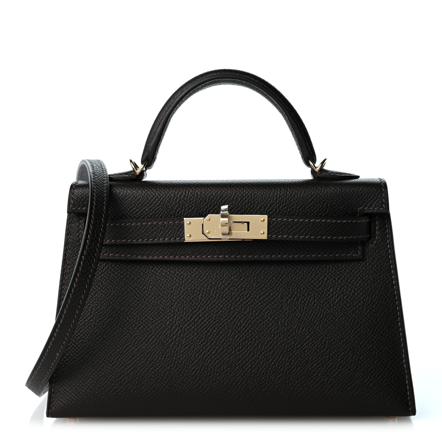 Hermes Epsom Mini Kelly Sellier 20 Bai Brun 1 of 8