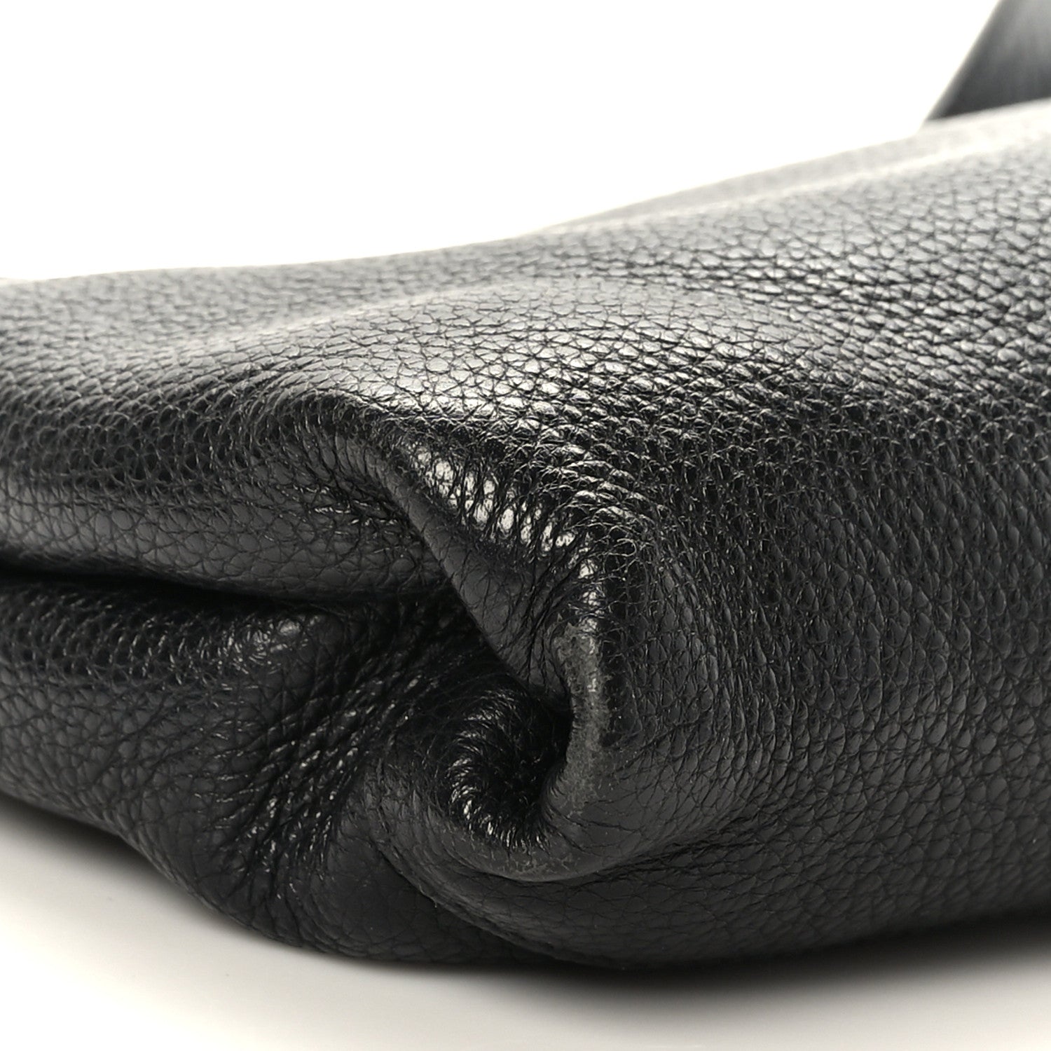 Prada Vitello Daino Zippered Shoulder Bag Black 7 of 8