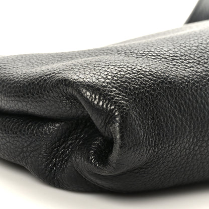 Prada Vitello Daino Zippered Shoulder Bag Black 7 of 8
