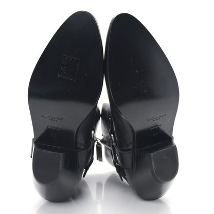 Saint Laurent Calfskin West Harness Boots 36 Black 5 of 8