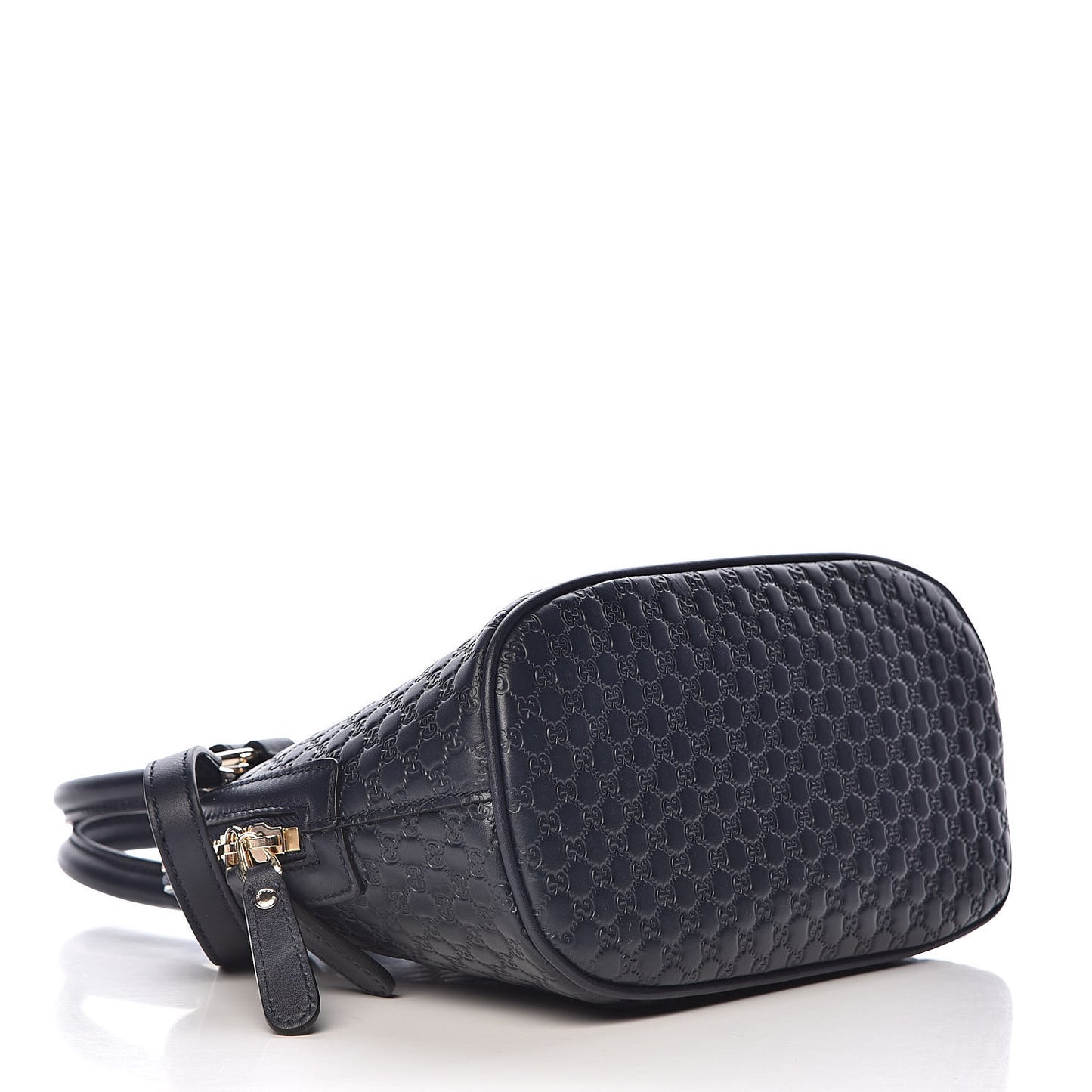 Soft Microguccissima Mini Dome Bag Blue