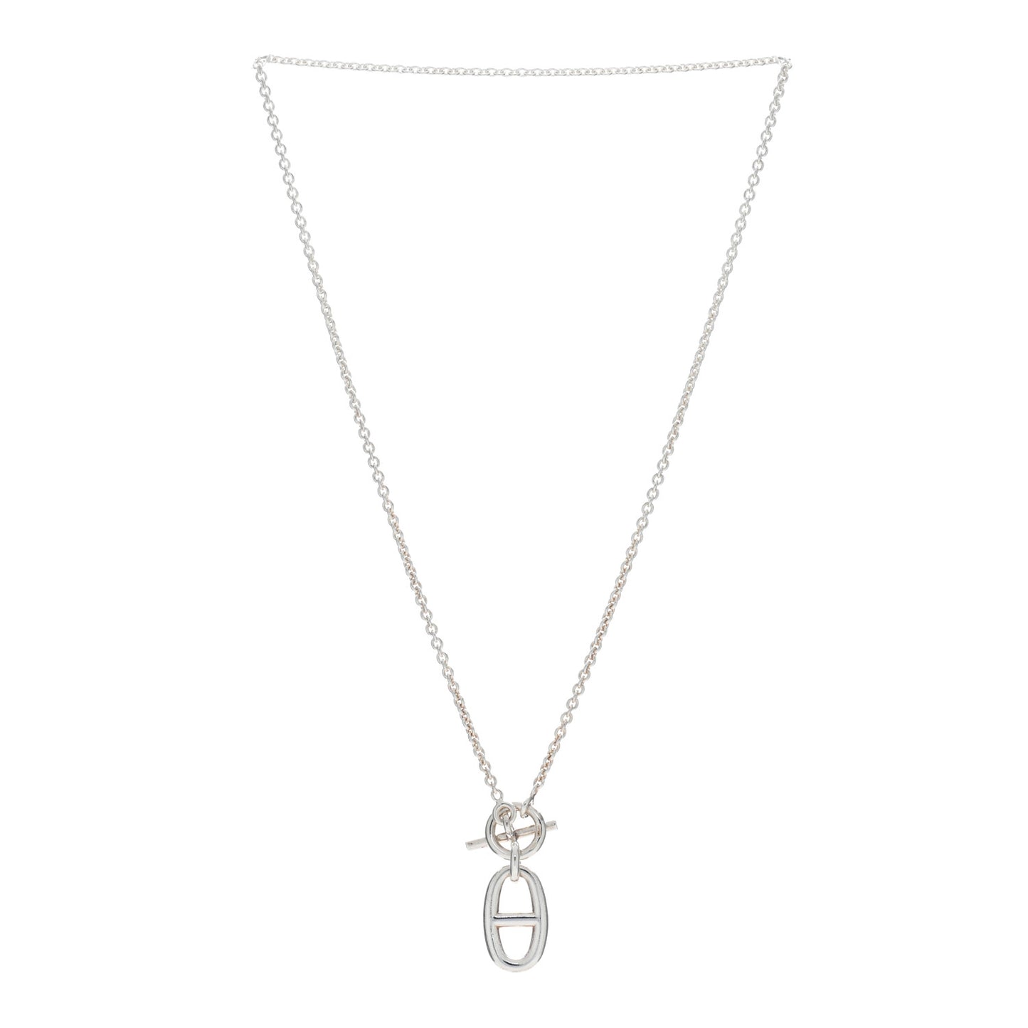 Sterling Silver Amulette Chaine d'Ancre Necklace