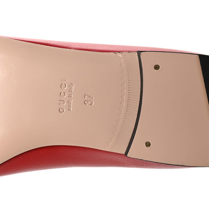 Gucci Nappa Charlotte Double G Ballet Flats 37 Maple Red 7 of 9