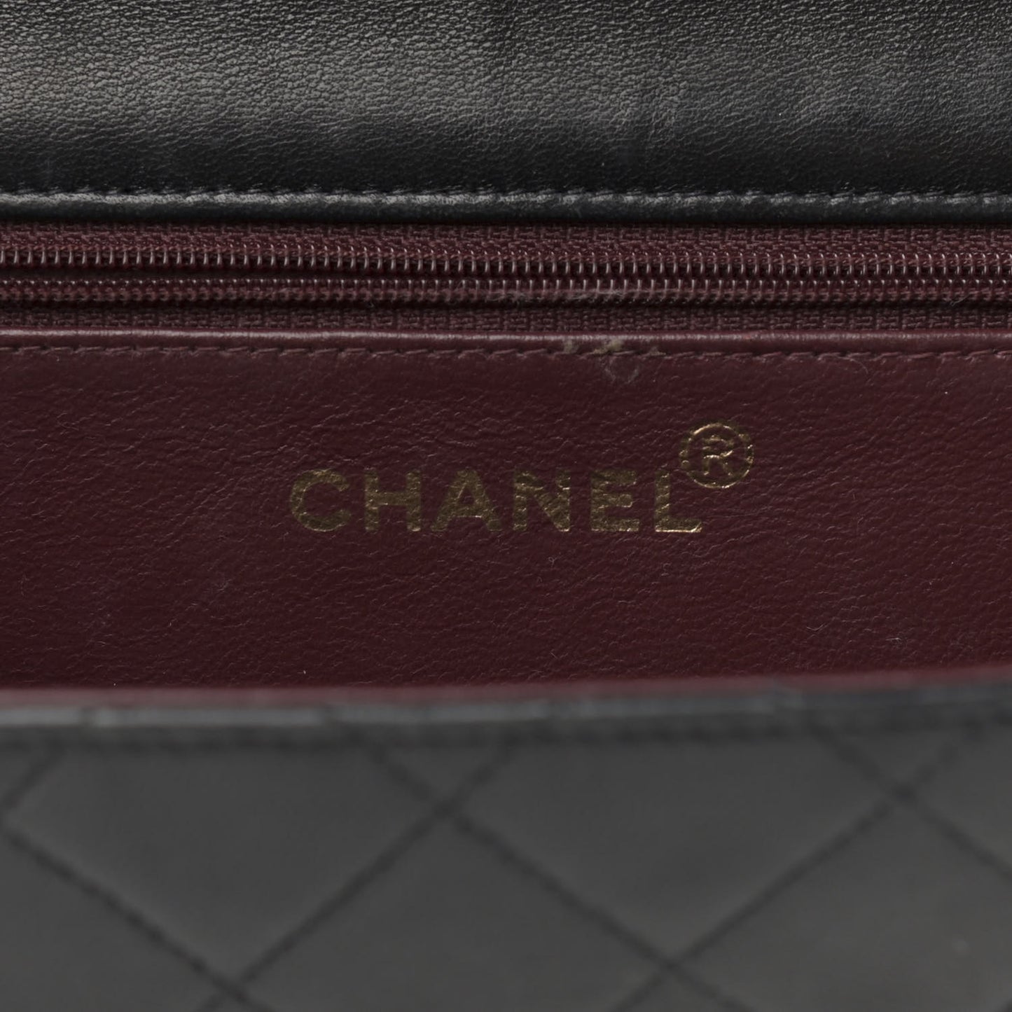 Lambskin Quilted Medium Single Flap Black