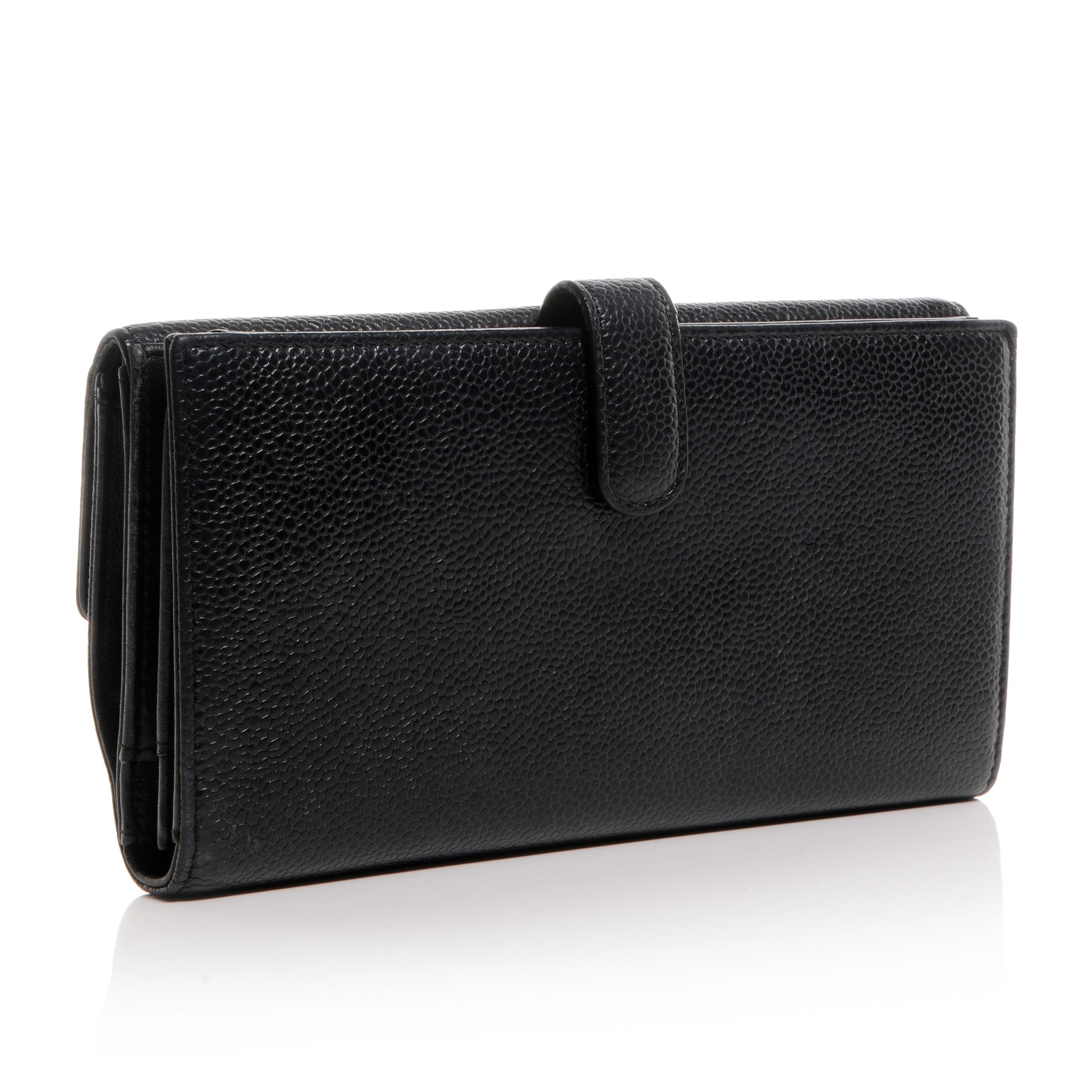 Chanel Caviar Leather CC Flap Wallet Black 3 of 7