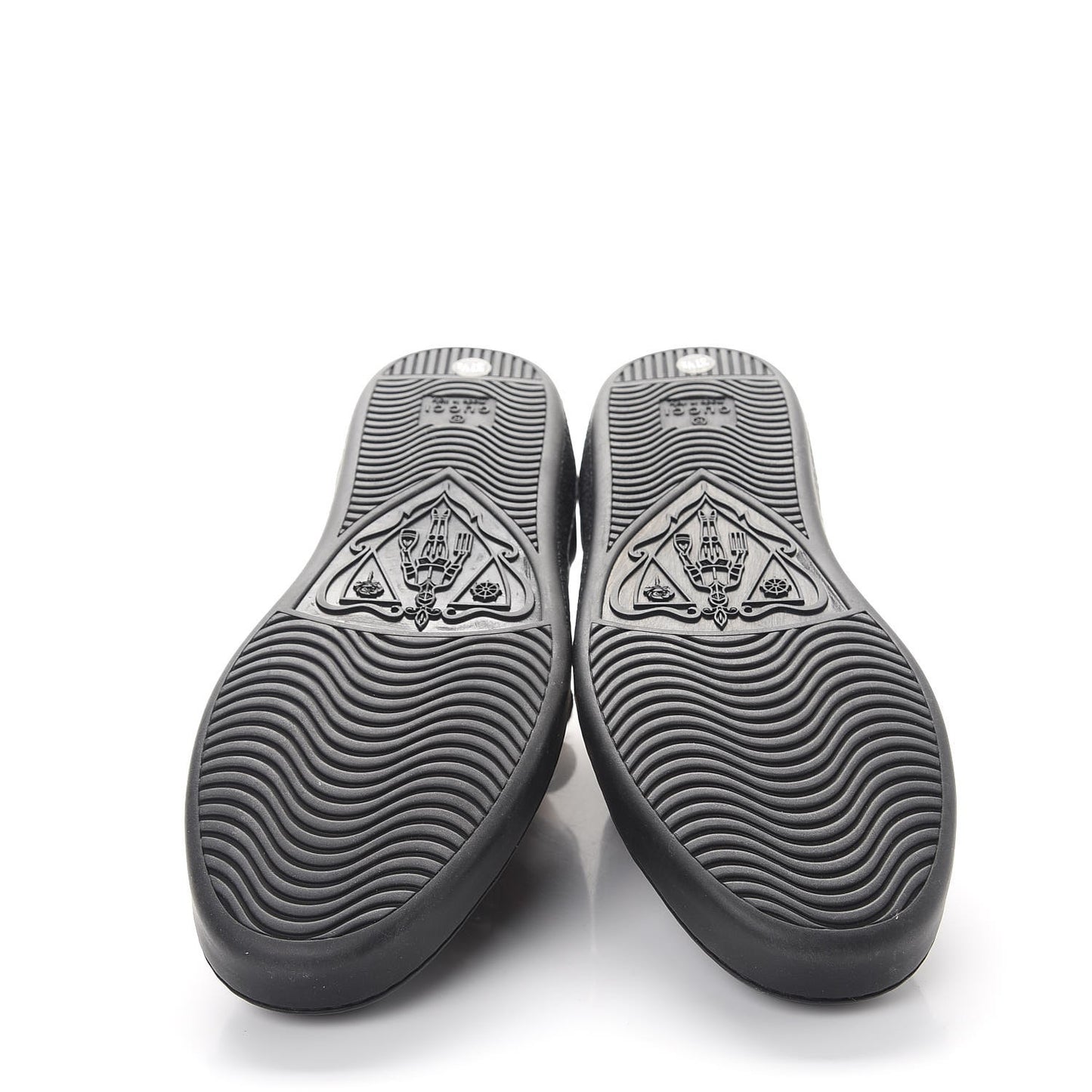 Calfskin Ayers Web Bee Embroidered Ace Sneakers 37.5 Black