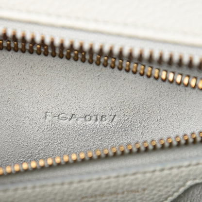 Celine Drummed Calfskin Micro Luggage Jade 7 of 10