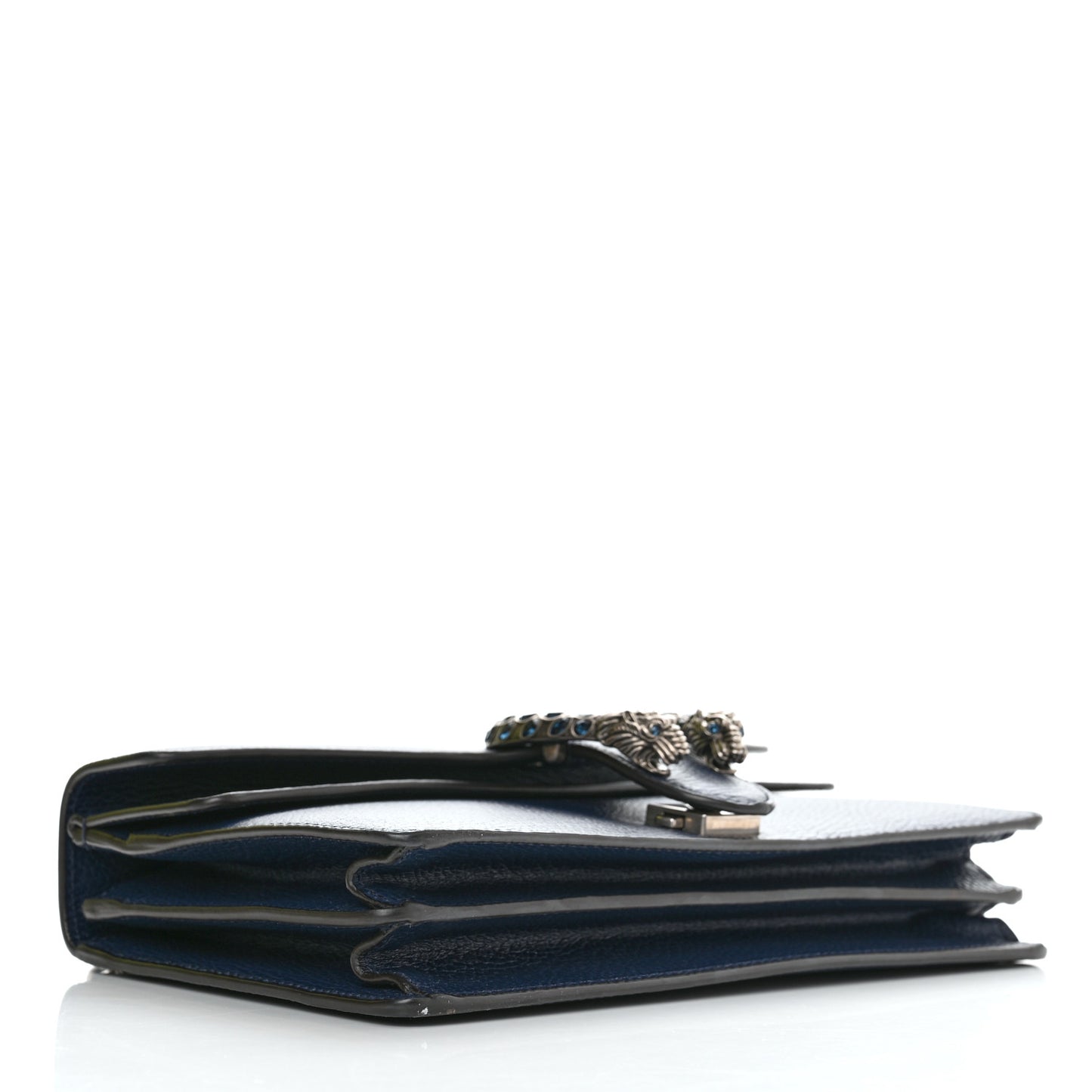 Dollar Calfskin Crystal Small Dionysus Shoulder Bag Blue Agata Montana Sapphire