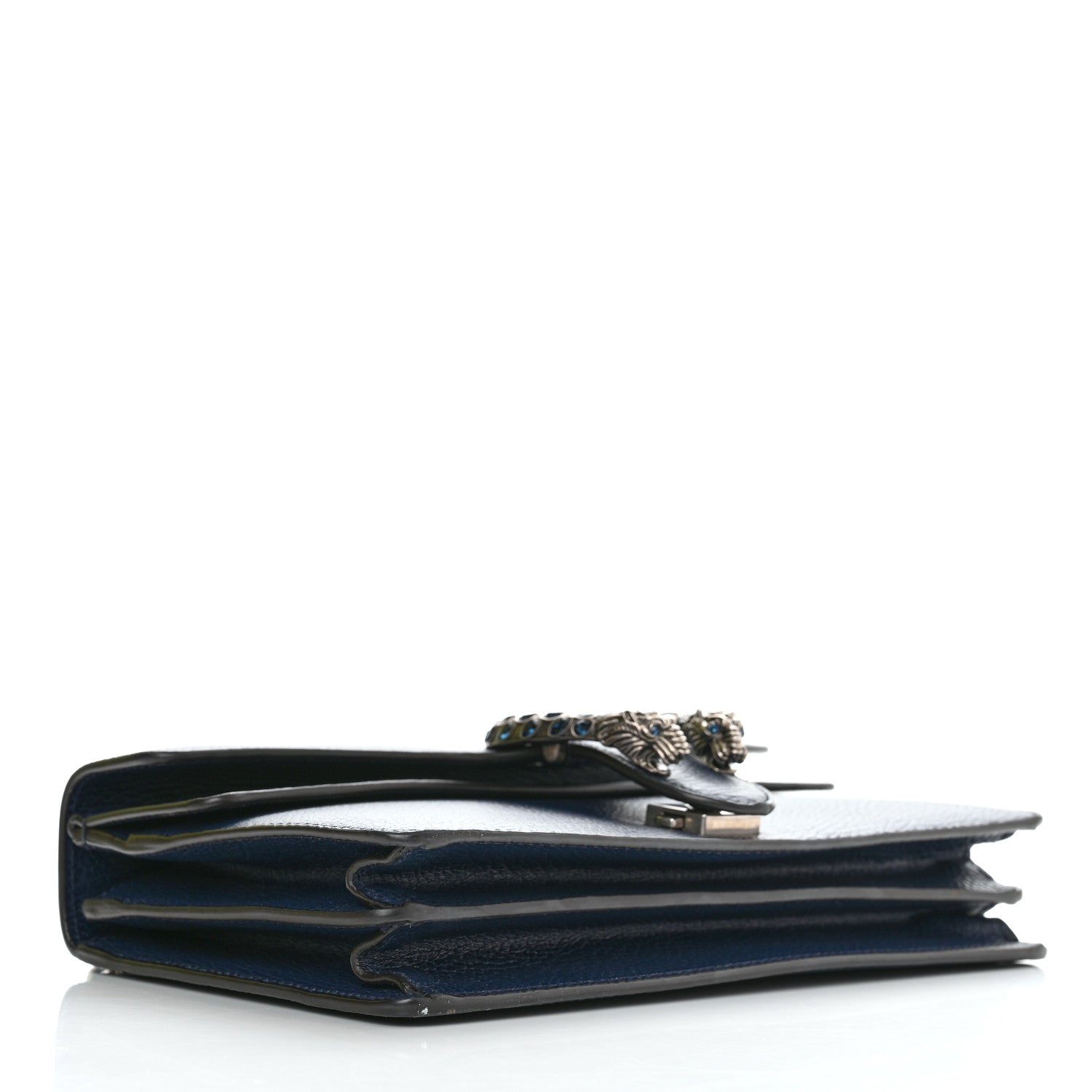 Gucci Dollar Calfskin Crystal Small Dionysus Shoulder Bag Blue Agata Montana Sapphire 4 of 13