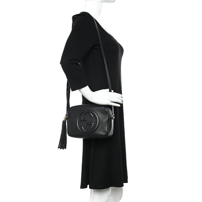 Gucci Pebbled Calfskin Small Soho Disco Bag Black 2 of 16