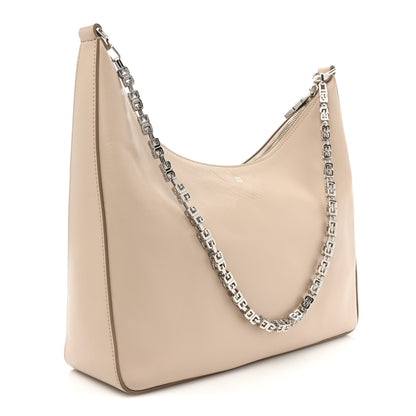 Givenchy Smooth Calfskin Medium Moon Cut Out Shoulder Bag Dune 3 of 14