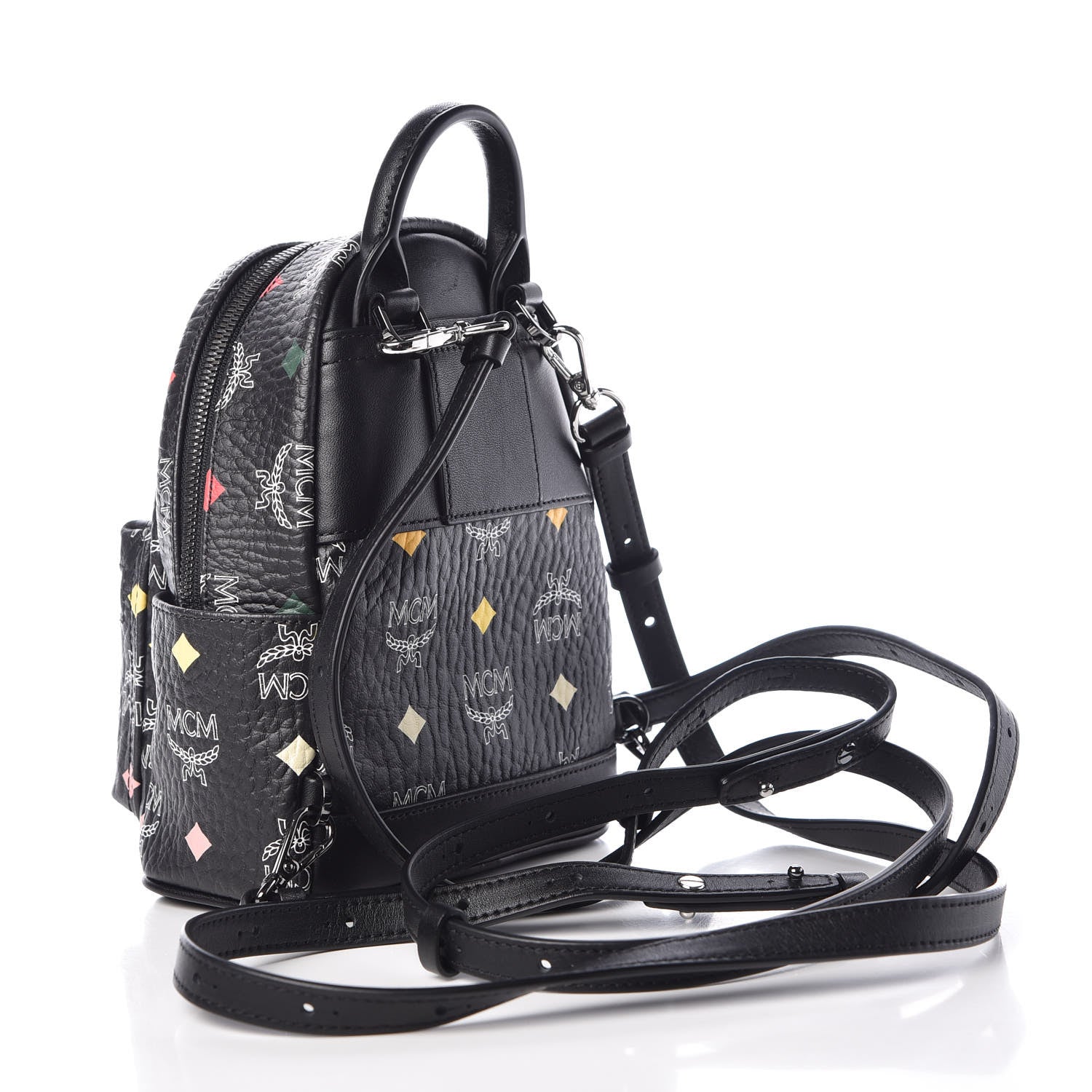 MCM Visetos Spektrum X-Mini Backpack Black 3 of 10