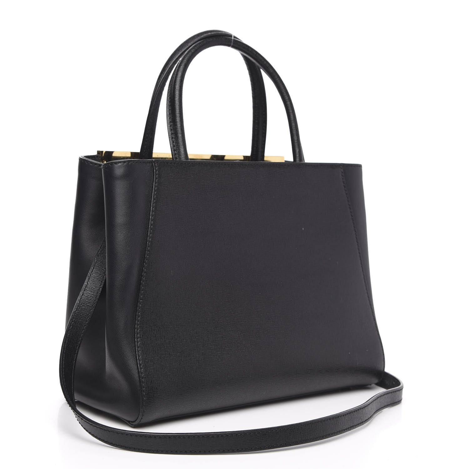 Fendi Vitello Elite Petite 2Jours Tote Black 3 of 10