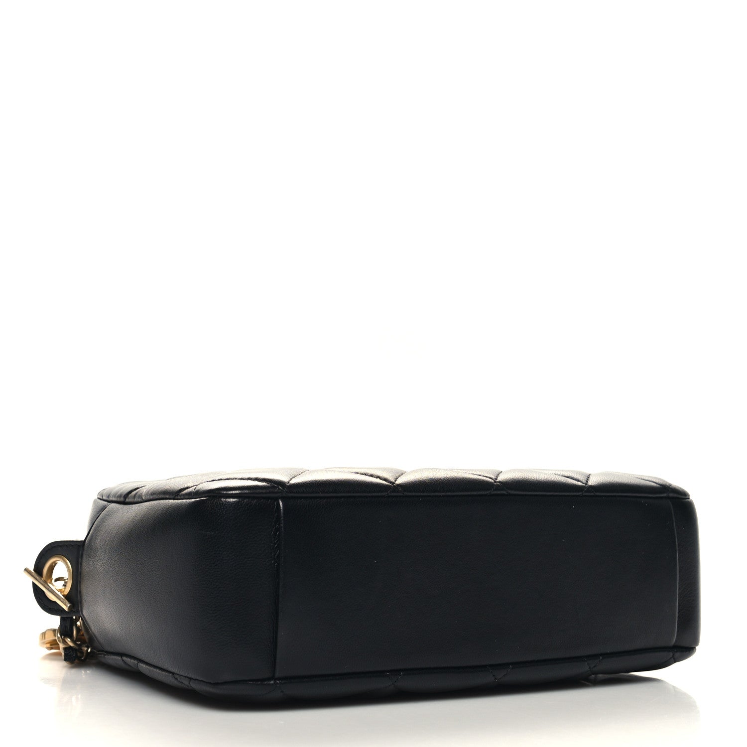 Chanel Lambskin Quilted Small Diamond CC Camera Case Black 4 of 11
