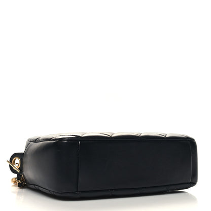 Chanel Lambskin Quilted Small Diamond CC Camera Case Black 4 of 11