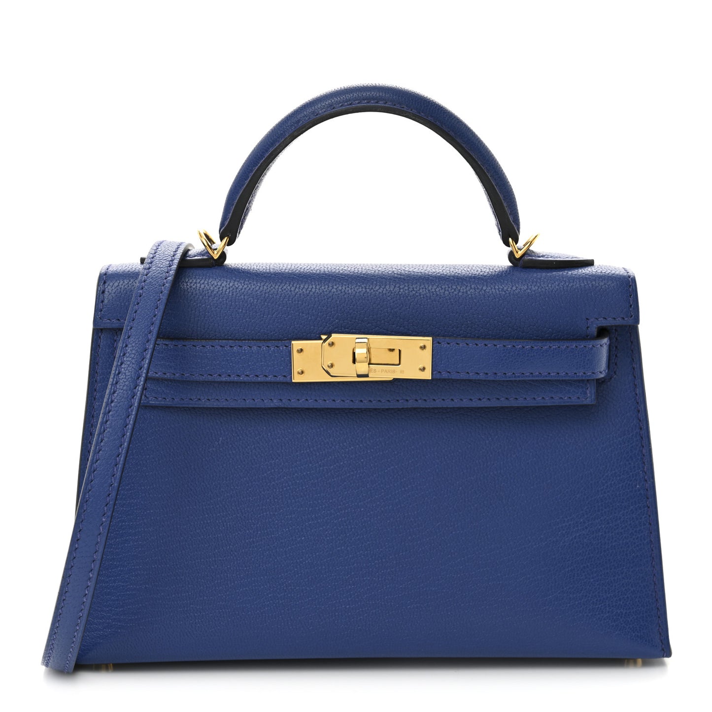 Chevre Mysore Mini Kelly Sellier 20 Bleu Royal