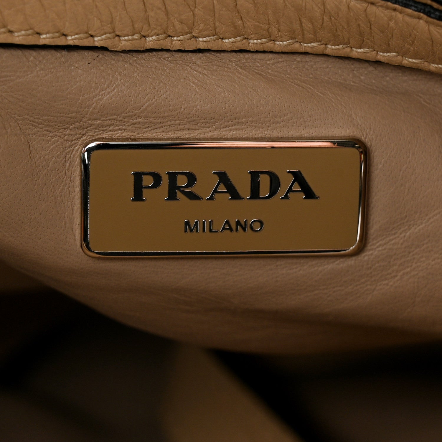 Prada Vitello Daino Twin Pocket Tote Sabbia 6 of 10